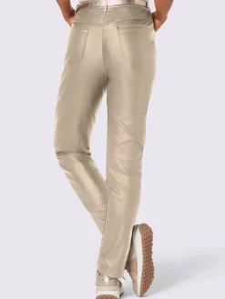 Creation L Pantalons<Pantalon effet enduit coupe féminine