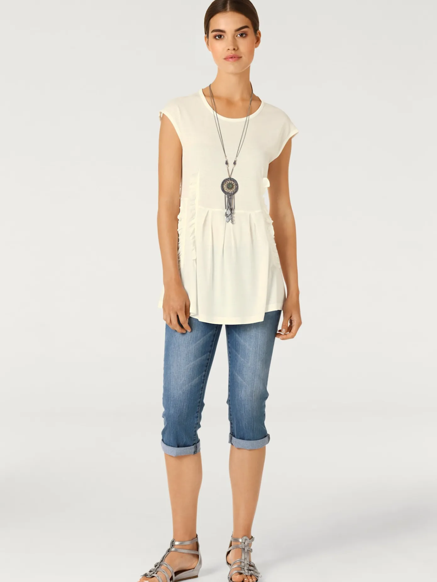 Linea Tesini Pantalons<Pantalon effet ventre plat coupe skinny