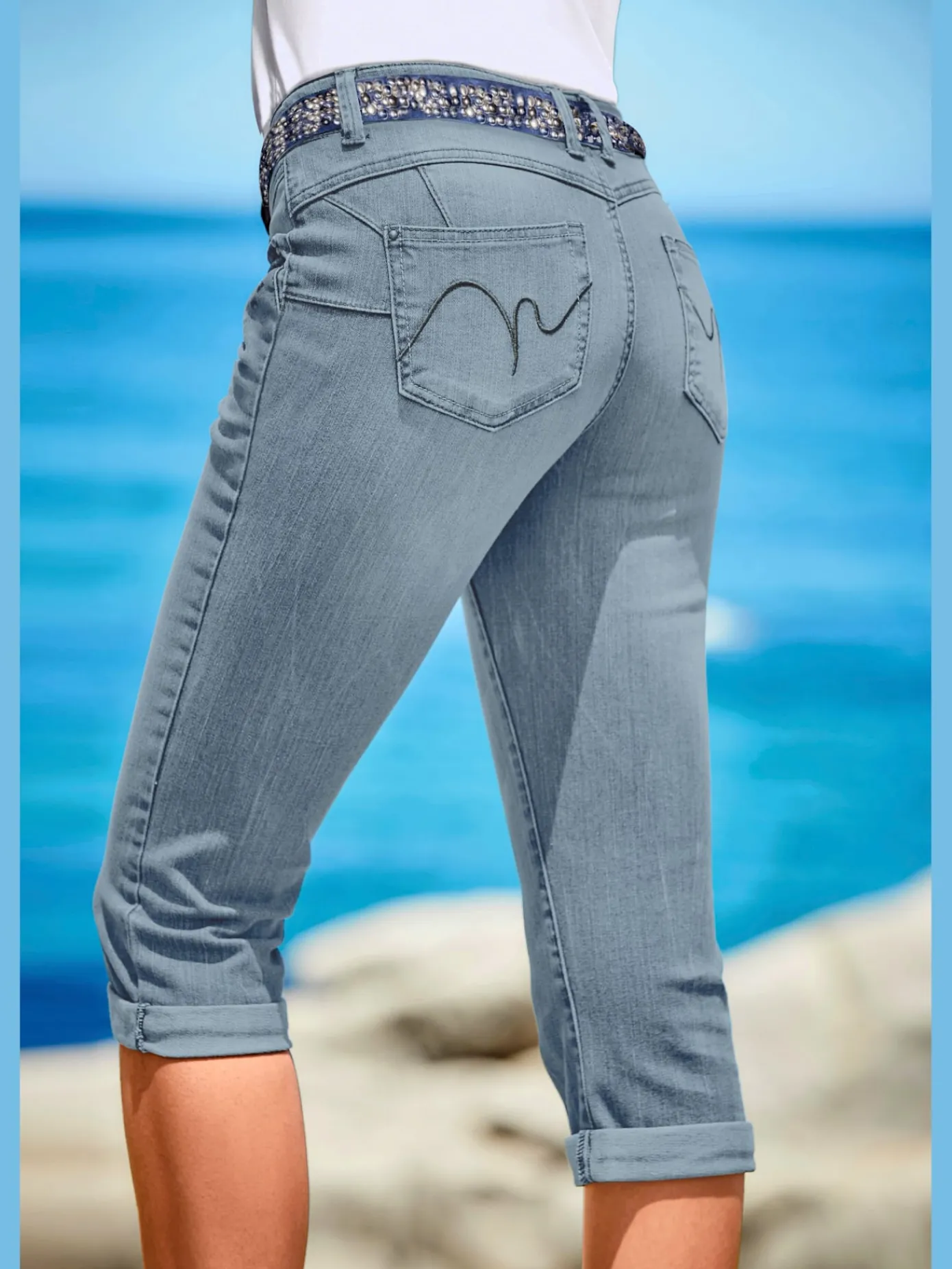 Linea Tesini Pantalons<Pantalon effet ventre plat coupe skinny