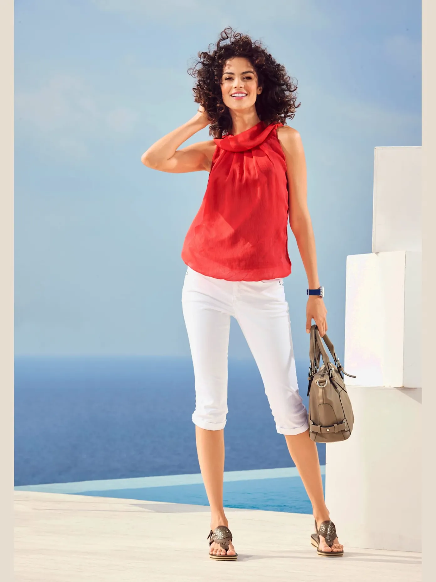 Linea Tesini Pantalons<Pantalon effet ventre plat coupe skinny