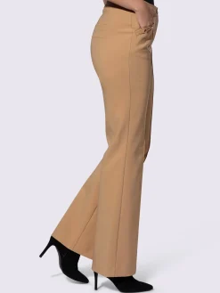 Ashley Brooke Pantalons<Pantalon en bengaline décorations couleur or