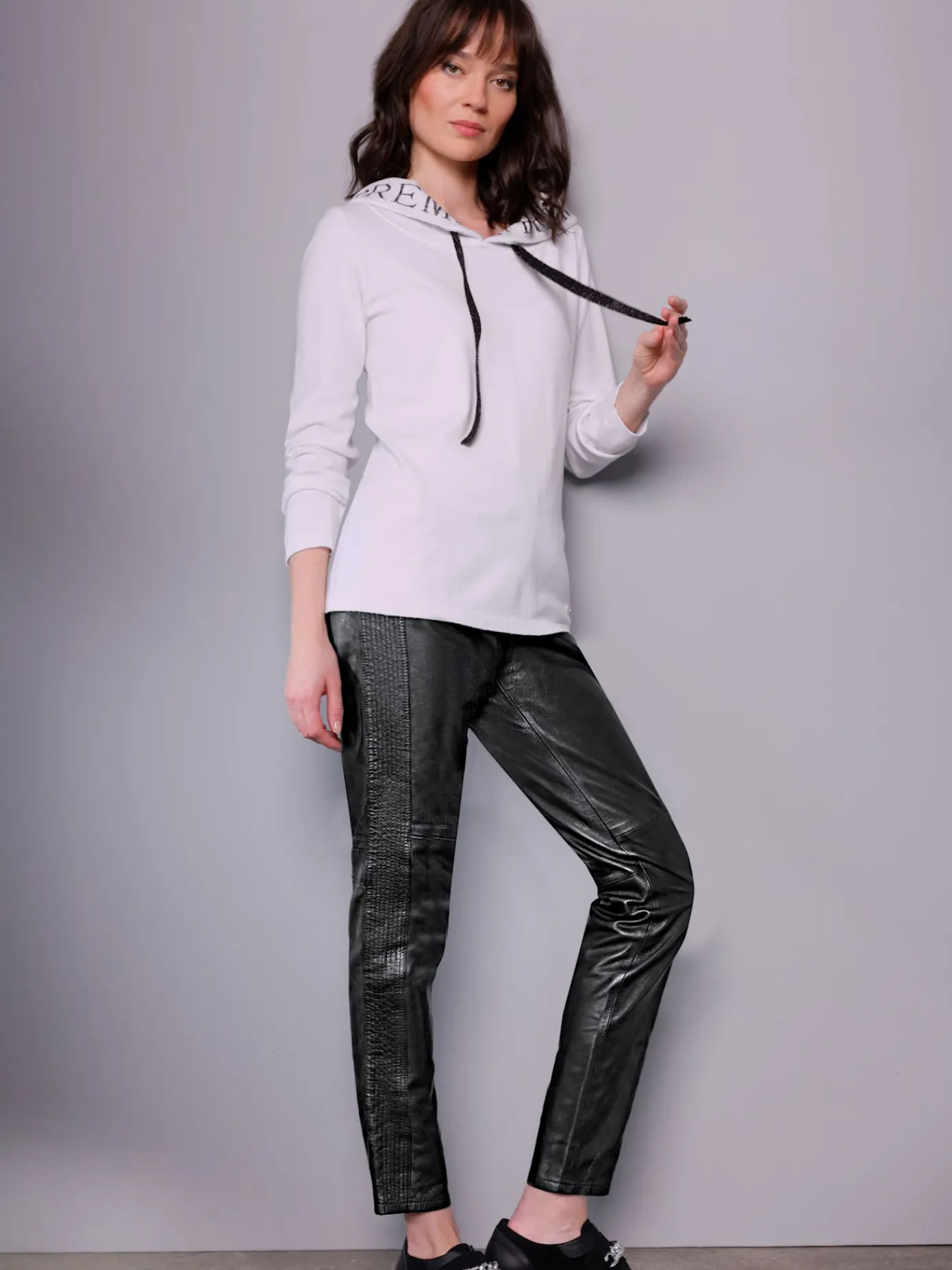 Mainpol Pantalons<Pantalon en cuir cuir agneau nappa véritable