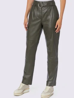 Rick Cardona Pantalons<Pantalon en cuir cuir agneau nappa très doux