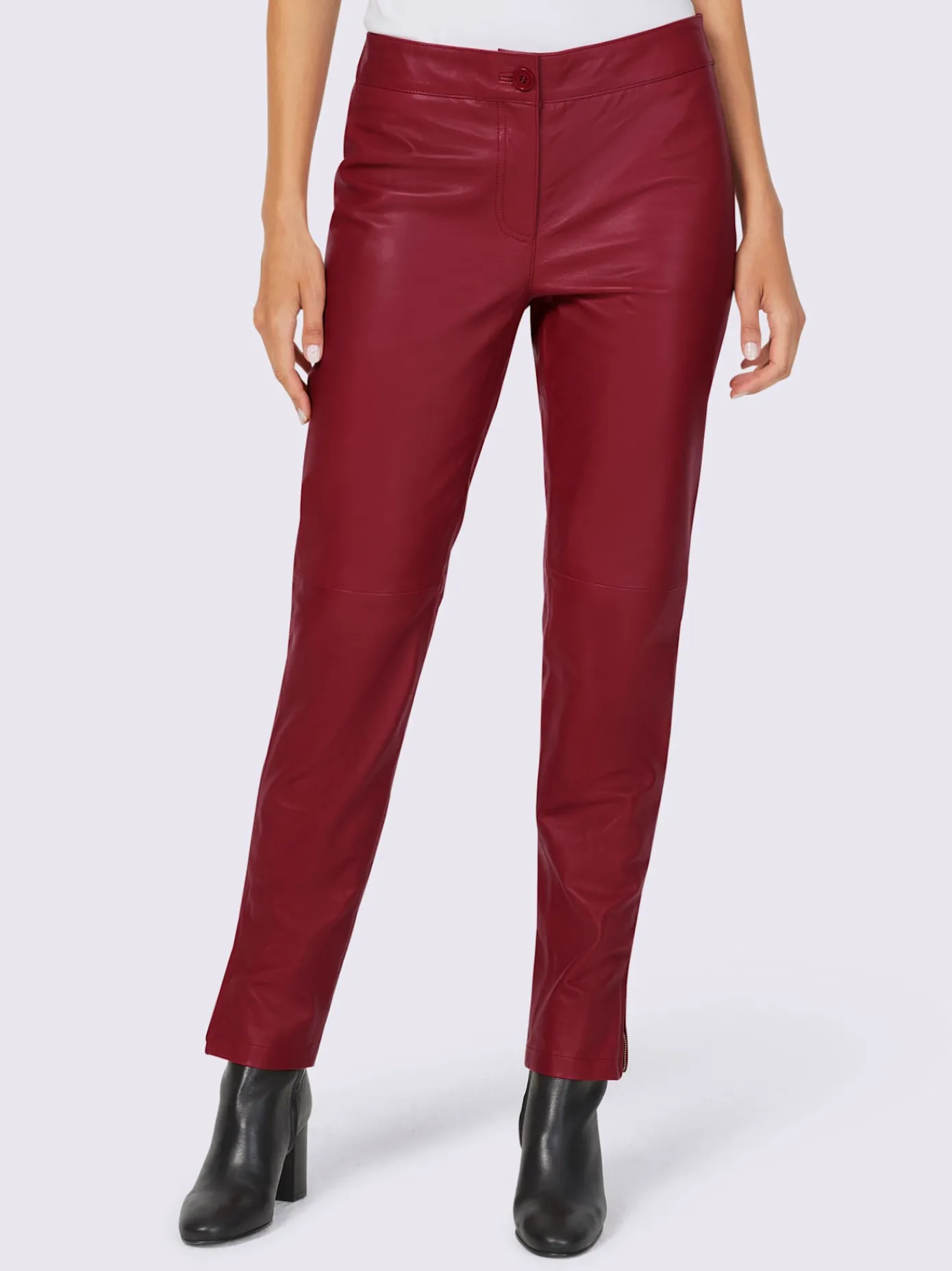 Ashley Brooke Pantalons<Pantalon en cuir cuir agneau nappa