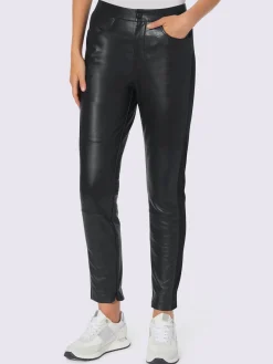 Rick Cardona Pantalons<Pantalon en cuir cuir agneau nappa