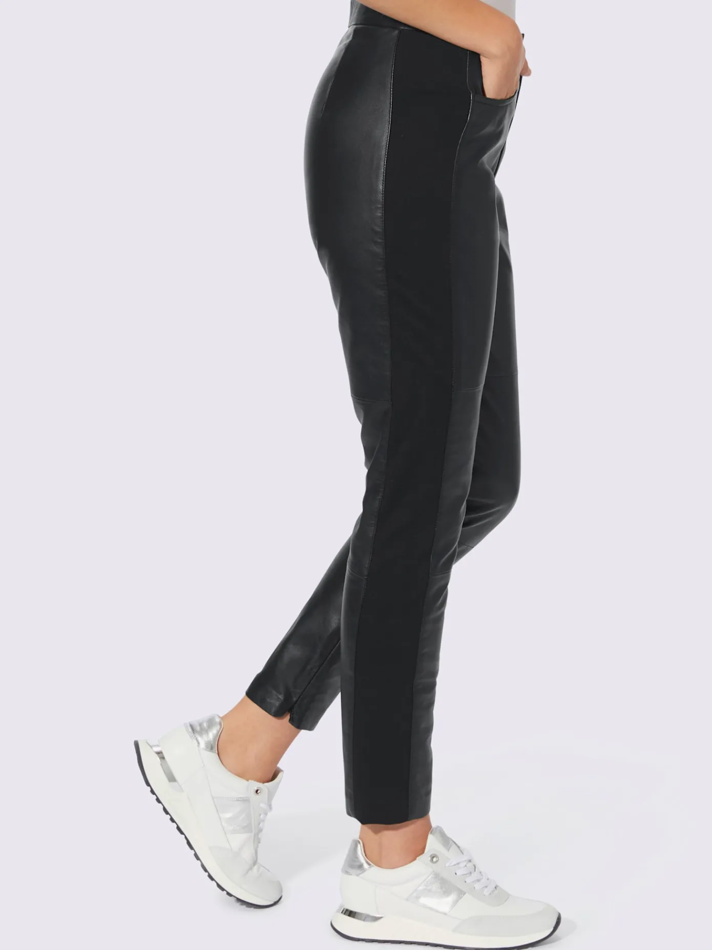Rick Cardona Pantalons<Pantalon en cuir cuir agneau nappa