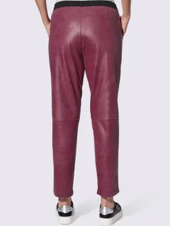 Rick Cardona Pantalons<Pantalon en cuir forme jogging tendance