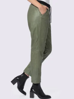 Rick Cardona Pantalons<Pantalon en cuir forme jogging tendance