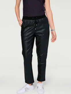 Rick Cardona Pantalons<Pantalon en cuir forme jogging tendance