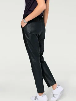 Rick Cardona Pantalons<Pantalon en cuir forme jogging tendance
