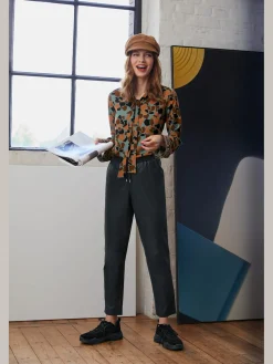 Rick Cardona Pantalons<Pantalon en cuir forme jogging tendance