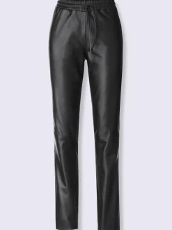 Tenues De Cérémonie|Pantalons<Pantalon en cuir pur cuir d'agneau nappa