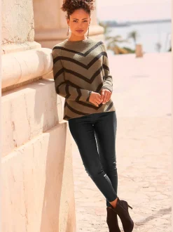 LASCANA Pantalons<Pantalon en imitation cuir pantalon en synthétique avec ceinture taille haute