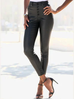 LASCANA Pantalons<Pantalon en imitation cuir pantalon en synthétique avec ceinture taille haute