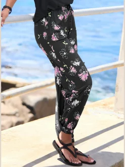 Vivance Pantalons<Pantalon en jersey ceinture élastique et coulisse