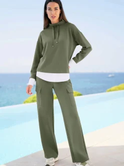 Rick Cardona Pantalons<Pantalon en jersey ceinture élastique confortable