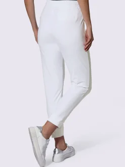 Rick Cardona Pantalons<Pantalon en jersey imprimé couleur argent sur la couture latérale