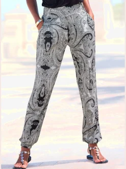 LASCANA Pantalons<Pantalon en jersey léger avec ceinture élastique