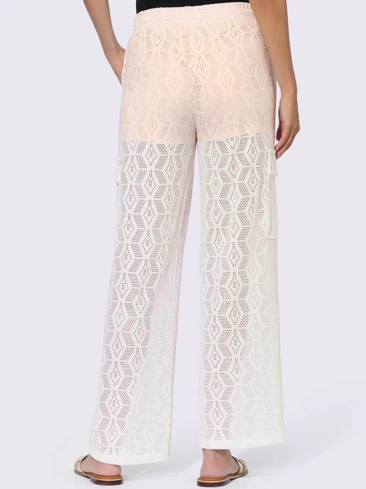 Rick Cardona Pantalons<Pantalon en jersey motif découpé au laser