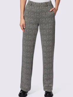 Rick Cardona Pantalons<Pantalon en jersey motif sergé chevron