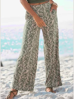 Buffalo Pantalons<Pantalon en jersey pantalon d'été léger au look paperbag