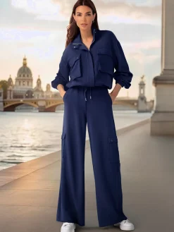 Rick Cardona Pantalons<Pantalon en jersey poches cargo plaquées