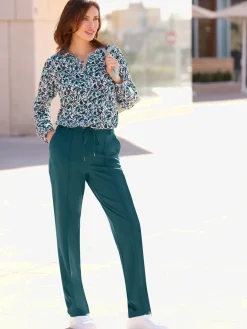 Pantalons<Pantalon en jersey viscose