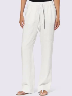 Linea Tesini Pantalons<Pantalon en lin jambes larges mode
