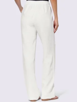 Linea Tesini Pantalons<Pantalon en lin jambes larges mode