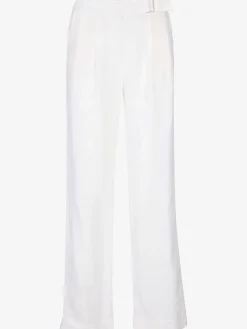 Rick Cardona Pantalons<Pantalon en lin jambes larges