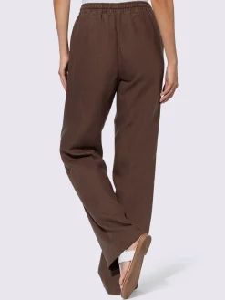 Linea Tesini Pantalons<Pantalon en lin jambes larges mode