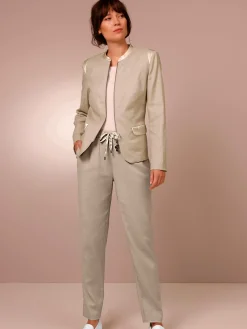 CREATION L PREMIUM Tenues De Cérémonie|Pantalons<Pantalon en lin mélange viscose-lin estival