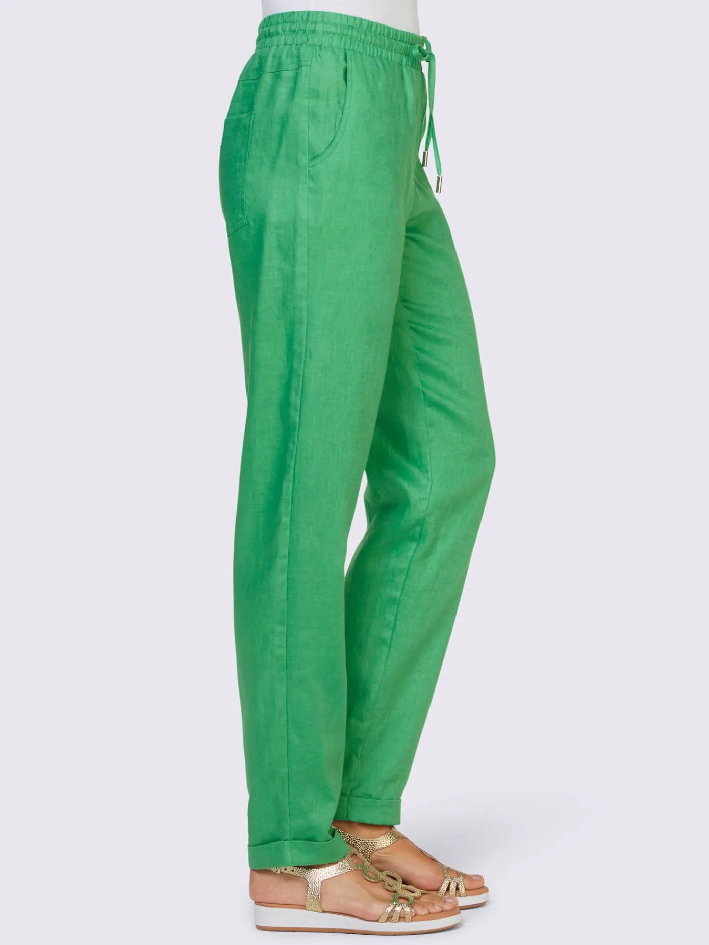 Linea Tesini Pantalons<Pantalon en lin pur lin