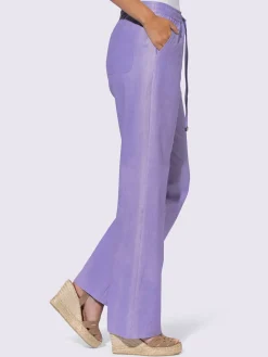 Linea Tesini Pantalons<Pantalon en lin qualité tissée