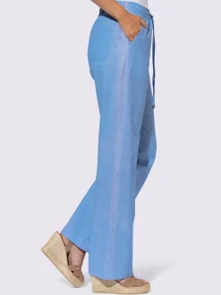 Linea Tesini Pantalons<Pantalon en lin qualité tissée