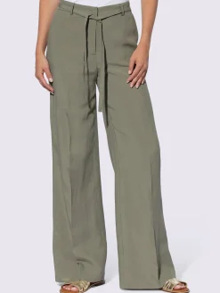 Rick Cardona Pantalons<Pantalon en lin style marlène ample