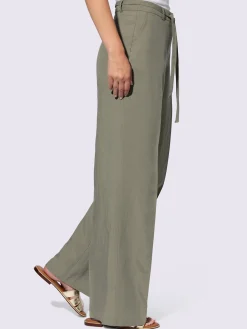 Rick Cardona Pantalons<Pantalon en lin style marlène ample