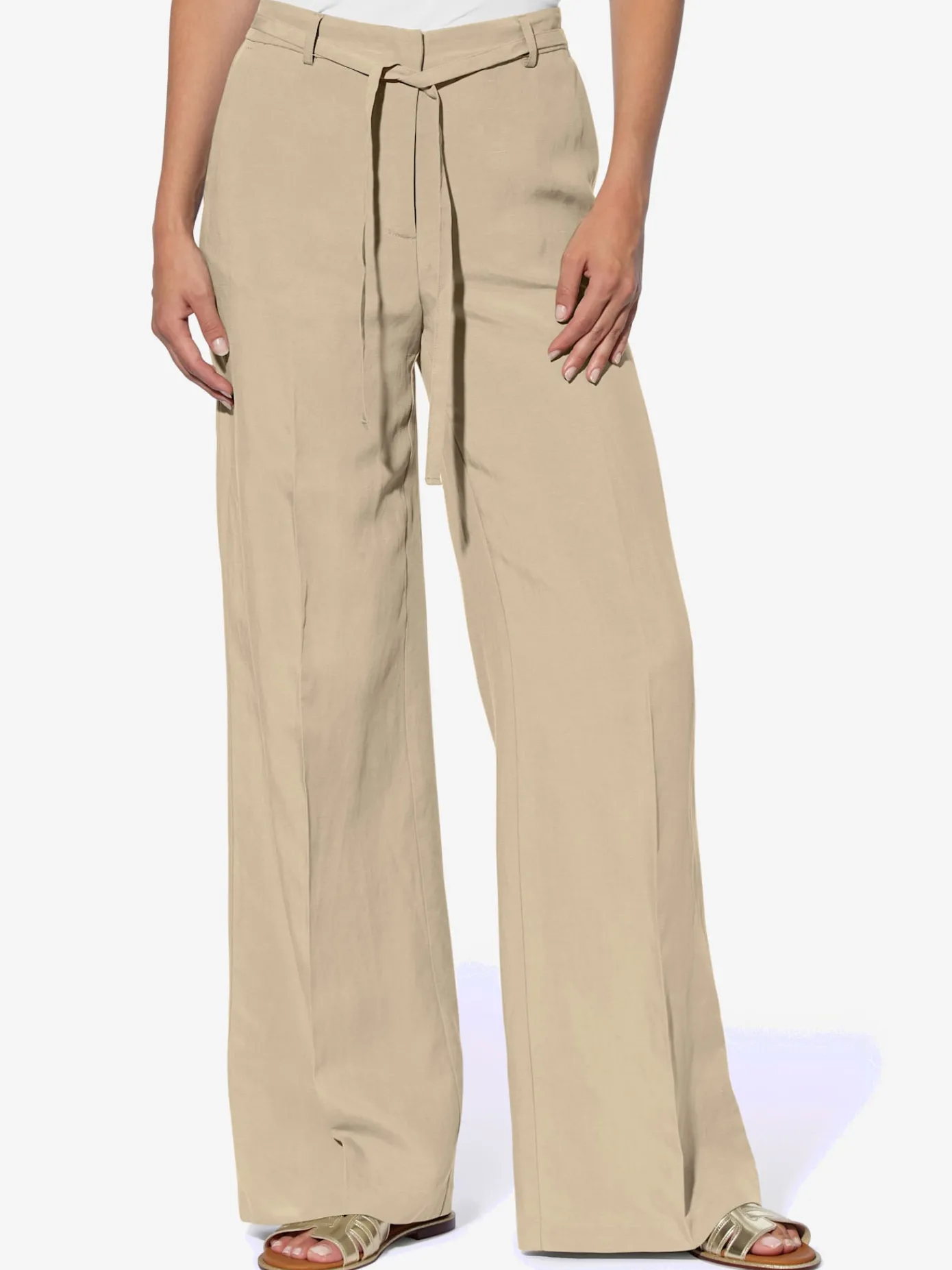 Rick Cardona Pantalons<Pantalon en lin style marlène ample