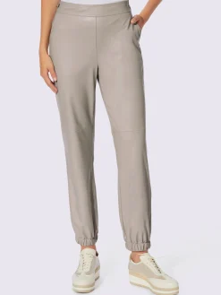 Rick Cardona Pantalons<Pantalon en synthétique boutons fantaisie dorés