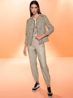 Rick Cardona Pantalons<Pantalon en synthétique boutons fantaisie dorés