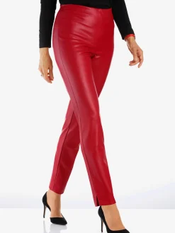 Fair Lady Pantalons<Pantalon en synthétique imitation cuir souple