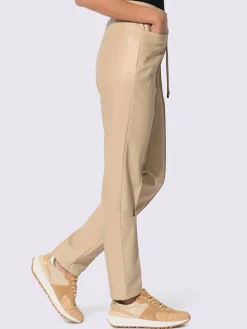 Creation L Pantalons<Pantalon en synthétique imitation cuir souple