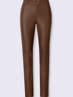 Rick Cardona Pantalons<Pantalon en synthétique imitation cuir souple