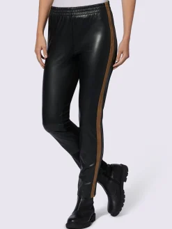 Rick Cardona Pantalons<Pantalon en synthétique imitation cuir souple