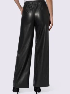 Ashley Brooke Pantalons<Pantalon en synthétique jambes larges mode