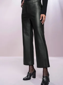 Rick Cardona Pantalons<Pantalon en synthétique jambes larges mode