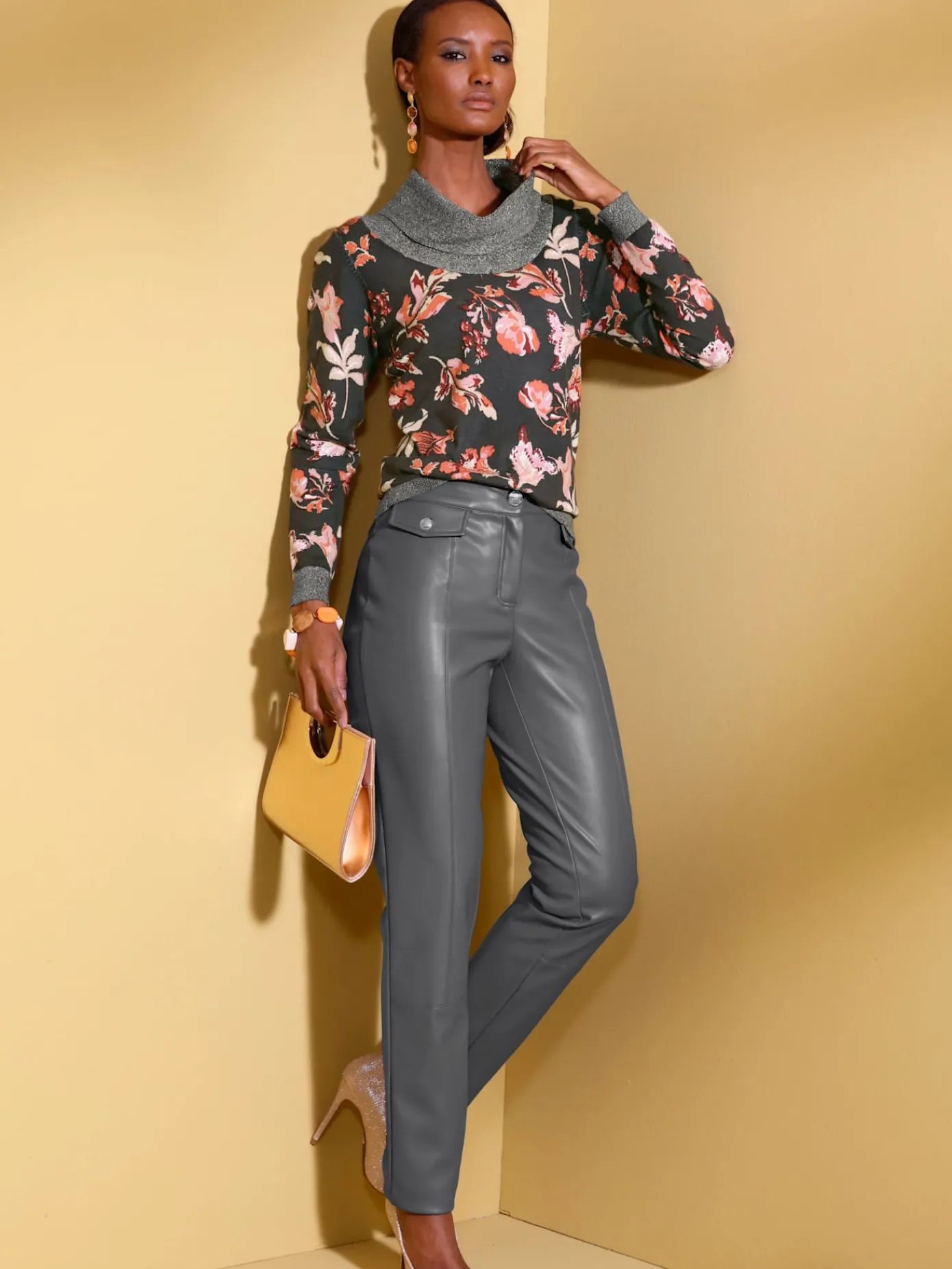 Creation L Pantalons<Pantalon en synthétique matière synthétique facile à entretenir