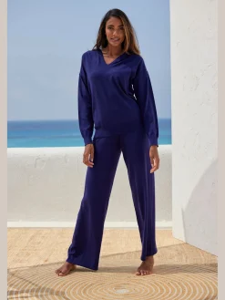 LASCANA Pantalons<Pantalon en tricot avec jambes larges