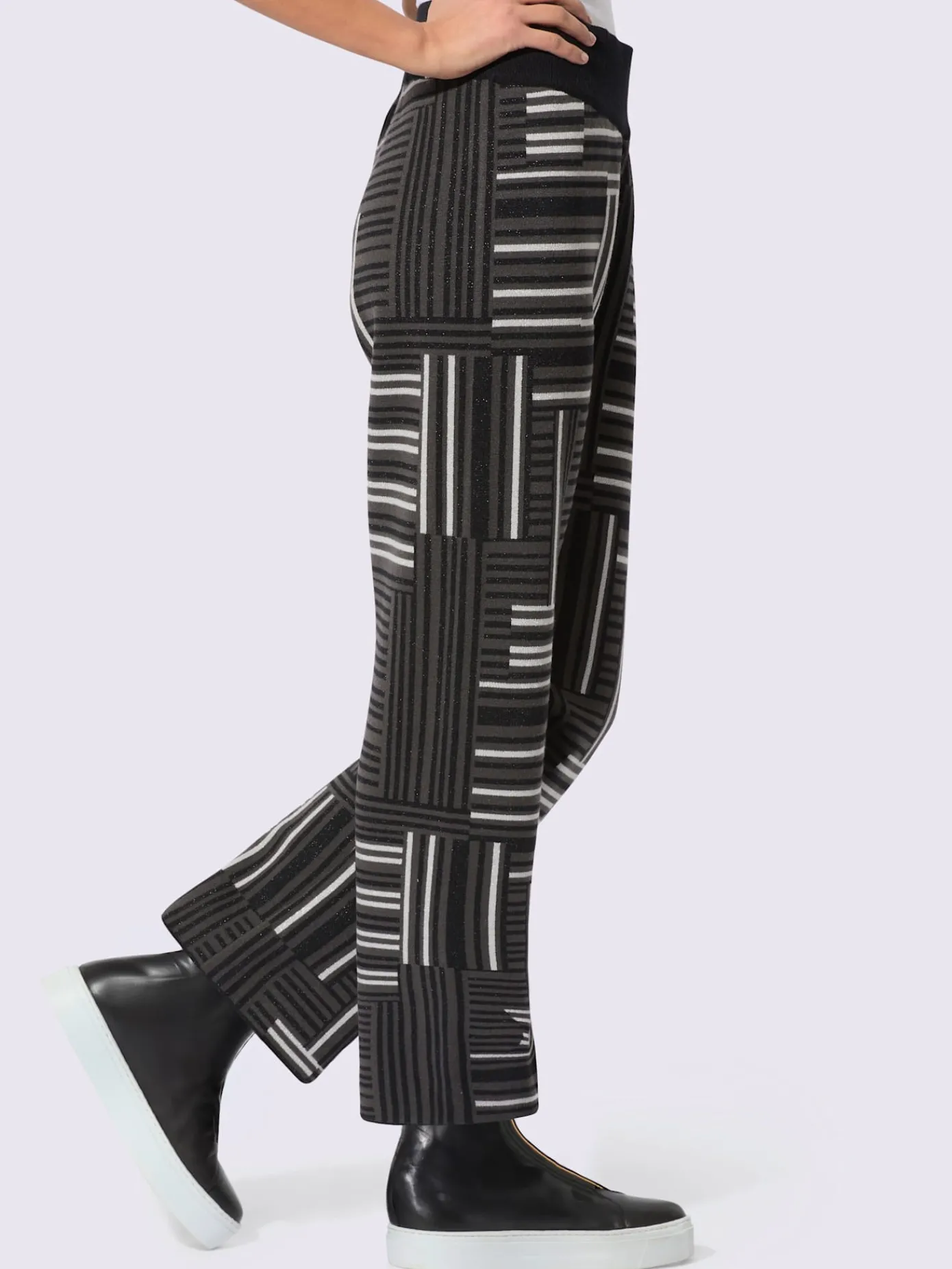 Creation L Pantalons<Pantalon en tricot avec viscose (ecovero)