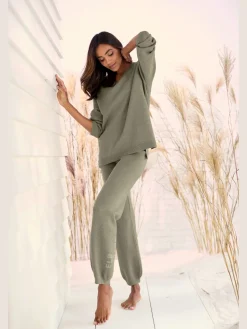 Elbsand Pantalons<Pantalon en tricot doux et extensible